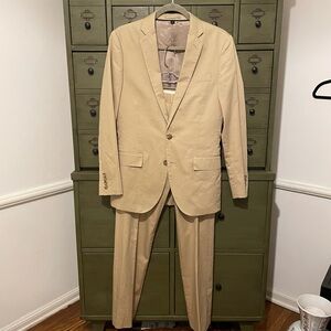 Men’s Khaki 2 Piece Suit